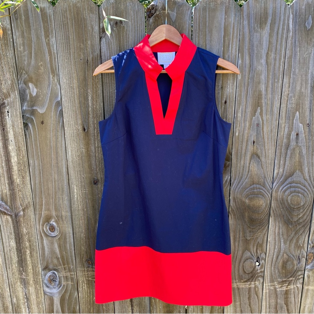 Sail To Sable Color Block Shift Dress Size Medium - image 3